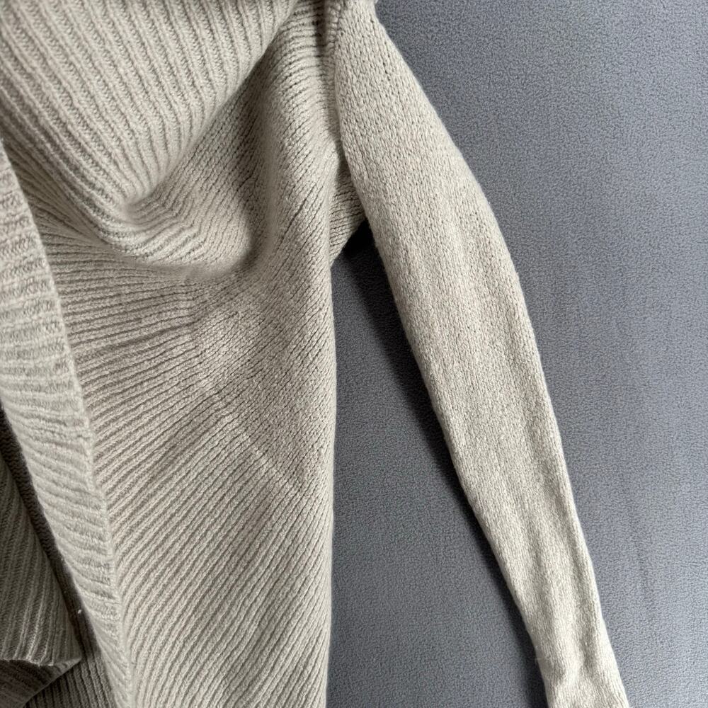 Vince Knit Cardigan Wool Silk Cashmere Sweater Womens XS Gray Drape Collar - Picture 3 of 10